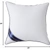 imageDOWNCOOL 100 Cotton Stuffer Throw Pillow Insert Square Down and Feather Filled Decorative Bed Sofa Insert 26x26 Inch White1 Pack Down Alternative