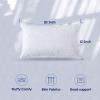 imageDOWNCOOL 100 Cotton Stuffer Throw Pillow Insert Square Down and Feather Filled Decorative Bed Sofa Insert 26x26 Inch White1 Pack Feather
