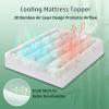 imageDOWNCOOL 3 Inch King Memory Foam Mattress Topper  Cooling Pillow Top Mattress Topper for Back Pain Relief with Bamboo Viscose Air Layer 1600 GSM Fill Deep Pocket Fits 821InchFull