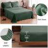 imageDOWNCOOL 7 Pieces Grey Queen Comforter Set Pintuck Bed in A Bag Queen Pinch Pleat Bed Set Soft Microfiber All Season Bedding Set with Sheets Pillowcases ampamp ShamsDark Green