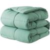 imageDOWNCOOL Comforters Queen Size Duvet InsertBlack All Season Duvet Lightweight Quilt Down Alternative Hotel Comforter with Corner Tabs Black Queen 88x92 InchesSage Green