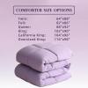 imageDOWNCOOL Comforters Queen Size Duvet InsertBlack All Season Duvet Lightweight Quilt Down Alternative Hotel Comforter with Corner Tabs Black Queen 88x92 InchesLavender Purple