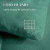 imageDOWNCOOL Comforters Queen Size Duvet InsertBlack All Season Duvet Lightweight Quilt Down Alternative Hotel Comforter with Corner Tabs Black Queen 88x92 InchesSage Green