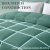 imageDOWNCOOL Comforters Queen Size Duvet InsertBlack All Season Duvet Lightweight Quilt Down Alternative Hotel Comforter with Corner Tabs Black Queen 88x92 InchesSage Green