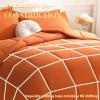 imageDOWNCOOL Comforters Queen Size Duvet InsertBlack All Season Duvet Lightweight Quilt Down Alternative Hotel Comforter with Corner Tabs Black Queen 88x92 InchesBurnt Orange