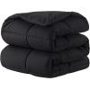 imageDOWNCOOL Comforters Queen Size Duvet InsertBlack All Season Duvet Lightweight Quilt Down Alternative Hotel Comforter with Corner Tabs Black Queen 88x92 InchesBlack