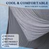 imageDOWNCOOL Cooling Blanket Queen Size Grey Summer Blanket for Hot Sleeper and Night Sweats Lightweight Soft QMaxampgt04 ArcChill Cool BlanketGrey