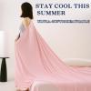 imageDOWNCOOL Cooling Blanket Queen Size Grey Summer Blanket for Hot Sleeper and Night Sweats Lightweight Soft QMaxampgt04 ArcChill Cool BlanketPink