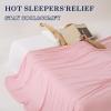 imageDOWNCOOL Cooling Blanket Queen Size Grey Summer Blanket for Hot Sleeper and Night Sweats Lightweight Soft QMaxampgt04 ArcChill Cool BlanketPink