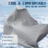 imageDOWNCOOL Cooling Comforter Cream White Cooling Blanket Queen Size Cooling Duvet for Hot Sleeper Breathable Summer Quilt Lightweight Soft QMaxampgt04 ArcChill Cool Comforter90quotX90quot02greyStripe