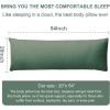 imageDOWNCOOL Luxury Full Body Pillow Insert with Fiber Cover  Ultra Soft Body Pillow for Sleeping  Breathable Long Bed Pillow Insert 20quotx54quotPink with CoverSage Green