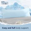 imageDOWNCOOL Luxury Full Body Pillow Insert with Fiber Cover  Ultra Soft Body Pillow for Sleeping  Breathable Long Bed Pillow Insert 20quotx54quotPink with CoverCoolingblue