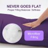 imageDOWNCOOL Luxury Full Body Pillow Insert with Fiber Cover  Ultra Soft Body Pillow for Sleeping  Breathable Long Bed Pillow Insert 20quotx54quotPink with CoverPurple