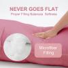 imageDOWNCOOL Luxury Full Body Pillow Insert with Fiber Cover  Ultra Soft Body Pillow for Sleeping  Breathable Long Bed Pillow Insert 20quotx54quotPink with CoverPink