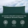 imageDOWNCOOL Luxury Full Body Pillow Insert with Fiber Cover  Ultra Soft Body Pillow for Sleeping  Breathable Long Bed Pillow Insert 20quotx54quotPink with CoverCoolinggreen