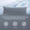 imageDOWNCOOL Luxury Full Body Pillow Insert with Fiber Cover  Ultra Soft Body Pillow for Sleeping  Breathable Long Bed Pillow Insert 20quotx54quotPink with CoverCoolinggrey