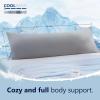 imageDOWNCOOL Luxury Full Body Pillow Insert with Fiber Cover  Ultra Soft Body Pillow for Sleeping  Breathable Long Bed Pillow Insert 20quotx54quotPink with CoverCoolinggrey