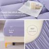 imageDOWNCOOL Queen Comforter Set 7Pcs Bedding Sets Queen Purple All Season Down Alternative Bed in a Bag Queen with Comforter Flat Sheet Fitted Sheet 2 Pillow Shams ampamp 2 PillowcasesPurple