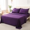 imageDOWNCOOL Queen Comforter Set 7Pcs Bedding Sets Queen Purple All Season Down Alternative Bed in a Bag Queen with Comforter Flat Sheet Fitted Sheet 2 Pillow Shams ampamp 2 PillowcasesDark Purple