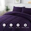 imageDOWNCOOL Queen Comforter Set All Season Queen Bed Set with 2 Pillow Cases3 Pieces Bedding Sets Queen Down Alternative Black Comforters Queen Size88quotx90quotPurple