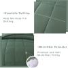 imageDOWNCOOL Queen Comforter Set All Season Queen Bed Set with 2 Pillow Cases3 Pieces Bedding Sets Queen Down Alternative Black Comforters Queen Size88quotx90quotSage Green