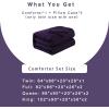 imageDOWNCOOL Queen Comforter Set All Season Queen Bed Set with 2 Pillow Cases3 Pieces Bedding Sets Queen Down Alternative Black Comforters Queen Size88quotx90quotPurple