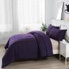 imageDOWNCOOL Queen Comforter Set All Season Queen Bed Set with 2 Pillow Cases3 Pieces Bedding Sets Queen Down Alternative Black Comforters Queen Size88quotx90quotPurple