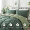imageDOWNCOOL Queen Comforter Set All Season Queen Bed Set with 2 Pillow Cases3 Pieces Bedding Sets Queen Down Alternative Black Comforters Queen Size88quotx90quotDouble Green