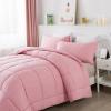 imageDOWNCOOL Queen Comforter Set All Season Queen Bed Set with 2 Pillow Cases3 Pieces Bedding Sets Queen Down Alternative Black Comforters Queen Size88quotx90quotPink