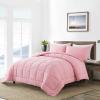 imageDOWNCOOL Queen Comforter Set All Season Queen Bed Set with 2 Pillow Cases3 Pieces Bedding Sets Queen Down Alternative Black Comforters Queen Size88quotx90quotPink