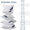 imageDOWNCOOL Throw Pillow Inserts Pack of 2  16 x 16 White Square Pillow Inserts for Sofa Bed  Indoor Decorative Couch Pillows2 Pack Down Alternative