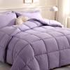 imageDOWNCOOL Comforters Queen Size Duvet InsertBlack All Season Duvet Lightweight Quilt Down Alternative Hotel Comforter with Corner Tabs Black Queen 88x92 InchesLavender Purple