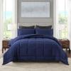 imageDOWNCOOL Queen Comforter Set All Season Queen Bed Set with 2 Pillow Cases3 Pieces Bedding Sets Queen Down Alternative Black Comforters Queen Size88quotx90quotBlue