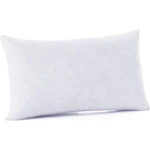 imageDOWNCOOL Throw Pillow Inserts Pack of 2  16 x 16 White Square Pillow Inserts for Sofa Bed  Indoor Decorative Couch Pillows1 Pack Feather
