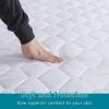 imageDOWNCOOL 3 Inch Mattress Ultra Thick and Fluffy Supportive Memory Foam Mattress Topper for Body Pain Pad with Breathable Mesh Design for Deep Sleep