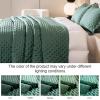 imageDOWNCOOL Black Queen Quilt Bedding Set 3 Pieces Soft Lightweight Bedspread Coverlet Ultrasonic Microfiber Quilt Set All Season Queen Size Quilt90quotx96quot ampamp 2 Pillow Shams20quotx26quot2quot02 Green