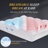 imageDOWNCOOL 3 Inch King Mattress Topper Ultra Thick and Fluffy Supportive Memory Foam Mattress Topper for Body Pain Mattress Pad with Breathable Mesh Design for Deep Sleep 80x78x3 InchesQueen