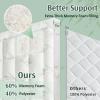 imageDOWNCOOL 3 Inch Queen Mattress Topper  Cooling Memory Foam Mattress Topper for Back Pain Relief Breathable Bamboo Viscose Air Layer 1700 GSM Fill Deep Pocket Fits 821 InchWhite