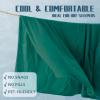 imageDOWNCOOL Cooling Comforter Queen Size Green Cooling Blanket for Hot Sleeper Lightweight amp Breathable Blanket for Night SweatsDualSide Cooling Summer Bedding90X9003green