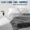 imageDOWNCOOL Cooling Comforter Queen Size Green Cooling Blanket for Hot Sleeper Lightweight amp Breathable Blanket for Night SweatsDualSide Cooling Summer Bedding90X9001grey