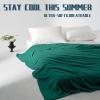 imageDOWNCOOL Cooling Comforter Queen Size Green Cooling Blanket for Hot Sleeper Lightweight amp Breathable Blanket for Night SweatsDualSide Cooling Summer Bedding90X9003green