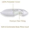 imageDOWNCOOL 1 Comforter Queen Size and 1 Body Pillow InsertDown Alternative Hotel Comforter with Corner Tabs