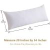imageDOWNCOOL 1 Comforter Queen Size and 1 Body Pillow InsertDown Alternative Hotel Comforter with Corner Tabs