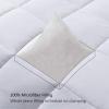 imageDOWNCOOL 1 Comforter Queen Size and 1 Body Pillow InsertDown Alternative Hotel Comforter with Corner Tabs