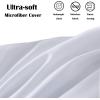 imageDOWNCOOL 1 Comforter Queen Size and 1 Body Pillow InsertDown Alternative Hotel Comforter with Corner Tabs