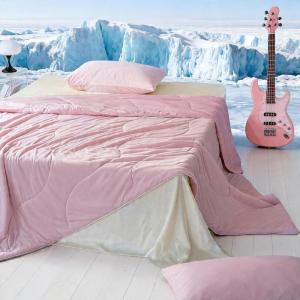 imageDOWNCOOL Cooling Comforter Queen Size Lightweight Blanket for Hot Sleepers with Cooling Pillowcases 3Piece Bedding Set for Night Sweats amp MoistureWicking QuickDry Fabric Grey 90x90Pink