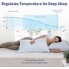 image:imageDOWNCOOL Cooling Pillow Queen Size Set of 2 Adjustable Shredded Memory Foam Pillows for Sleeping Cool Bed Pillows for Hot Sleepers Supportive Firm Pillow for Side Back Stomach Sleepers 20X30Standard Pack of 2
