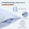 image:imageDOWNCOOL Cooling Pillow Queen Size Set of 2 Adjustable Shredded Memory Foam Pillows for Sleeping Cool Bed Pillows for Hot Sleepers Supportive Firm Pillow for Side Back Stomach Sleepers 20X30Queen Pack of 2